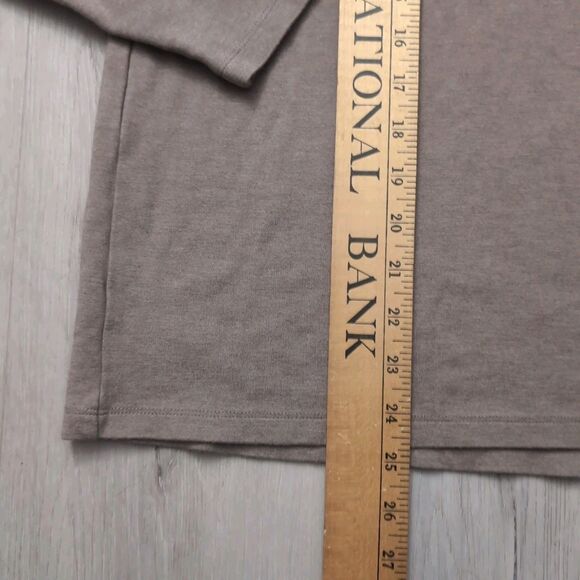 Mizzen+Main Proflex Quarter Zip Mens Large brown 1/4 Zip Pullover Long Sleeve - Picture 2 of 5